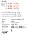 Redo 01-3950 Velas 40cm, 3000K, 1060lm indirekt fali lámpa