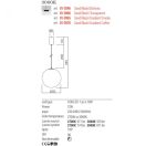 Redo 01-3960 Irides 30cm, 3000K, 871lm függeszték