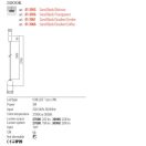 Redo 01-3966 Irides 10cm, 3000K, 209lm függeszték