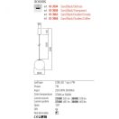 Redo 01-3968 Irides 20cm, 3000K, 463lm függeszték