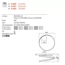 Redo 01-4010 Scroll 1800lm, 60cm, CCT, dimm. mennyezeti lámpa