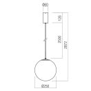 Redo 01-4098 Irides 25cm, 2700K, 690lm függeszték