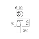 Redo 01-4211 Kobe 2700K, 527lm, TRIAC spot lámpa