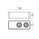 Redo 01-4233 Yuki 2700K, 664lm billenthető spot lámpa