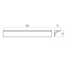 Redo 01-4259 Velas 60cm, 2700K, 1668lm indirekt fali lámpa