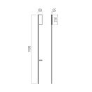 Redo 01-4262 Twig 150cm, 2700K, indirekt fali lámpa