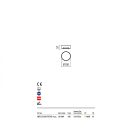 Redo 90003 Skor kültéri fali/mennyezeti lámpa