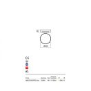 Redo 90005 Skor kültéri mennyezeti lámpa