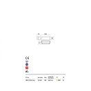 Redo 90096 Planit kültéri fali lámpa