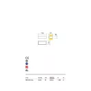 Redo 90153 Lampris kültéri fali lámpa