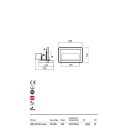 Redo 90243 Flux kültéri fali/mennyezeti lámpa
