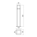 Redo 90610 Volt 50cm, 895lm, 3000K, IP54 kültéri álló lámpa
