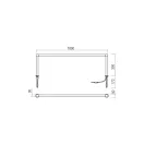 Redo 90620 Barrier 30x100cm, 625lm, 3000K, IP65 kültéri leszúrható álló lámpa