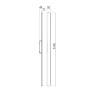Redo 90625 Reflexa 144cm, 1450lm, 3000K, IP54, indirekt kültéri fali lámpa