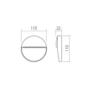 Redo 90837 Lander 11cm, 97lm, 2700K, IP54, kültéri lépcsővilágító lámpa
