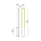 Redo 90865 Reflexa 62,1cm, 415lm, 2700K, IP54 kültéri fali lámpa