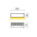 Redo 90920 Aroos 483lm, 3000K, IP65 kültéri fali lámpa