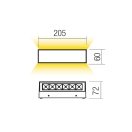 Redo 90924 Aroos 912lm, 2700K, IP65 kültéri fali lámpa