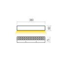 Redo 90929 Aroos 883lm, 2700K, IP65 kültéri fali lámpa