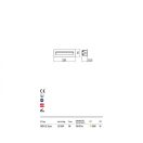 Redo 9092 Igor kültéri falba építhető lámpa