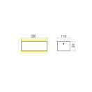 Redo 91234-DALI Limas 30cm, 2940lm, 2700-3000K, IP65 kültéri fali lámpa