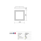 Redo 9186 Bezel kültéri mennyezeti lámpa