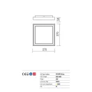 Redo 9187 Bezel kültéri mennyezeti lámpa