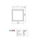 Redo 9190 Bezel kültéri mennyezeti lámpa