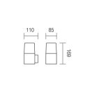 Redo 9265 Togo kültéri fali lámpa