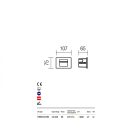 Redo 9546 Inner kültéri falba építhető lámpa