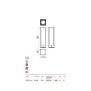 Redo 9578 Tower kültéri álló lámpa