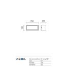 Redo 9896 Brick kültéri fali lámpa