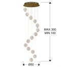 Schuller 354318 Austral függeszték