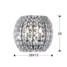 Schuller 508323 Diamond fali lámpa