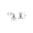 Smarter 01-1026 Saville 20,5x25,9cm, 1xE27 falikar