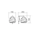 Smarter 01-1052 Vivienne 15x16cm, 1xE27 falikar