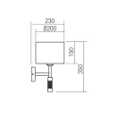 Smarter 01-1176 Astrid 20x35cm, 1xE27 falikar
