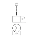 Smarter 01-1177 Astrid 30x120cm, 1xE27 függesztett lámpa