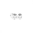 Smarter 01-1261 Sketch 17x19cm, 1xE27 fali lámpa