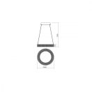 Smarter 01-1389 Metis 40x100cm, 2134lm, 4000K függesztett lámpa