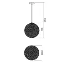 Smarter 01-1513 Proteus 30x132cm, 1xE27 függeszték