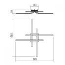 Smarter 01-1621 Mesh mennyezeti lámpa