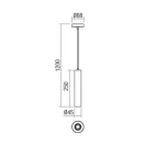 Smarter 01-1659 Gossip 4,5x120cm, 1xE27 függesztett lámpa