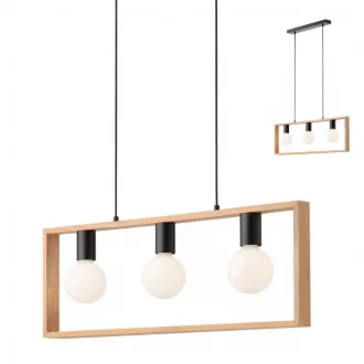 Smarter 01-1665 Timber 69x120cm, 3xE27 függeszték