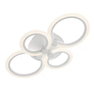   Smarter 01-1763 Mercury 61,4x39,4cm, 4081lm, 3000/4000/6000K, dimm, távirányítós mennyezeti lámpa