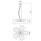 Smarter 01-1991 Formi 60x120cm, 5xE27 függesztett lámpa