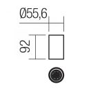 Smarter 01-2147 Axis 5,56x9,2cm, 1xGU10 mennyezeti lámpa