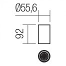 Smarter 01-2148 Axis 5,56x9,2cm, 1xGU10 mennyezeti lámpa