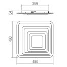 Smarter 01-2337 Stratos távirányítós, dimm, 3000/40000/6000K mennyezeti lámpa