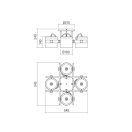 Smarter 01-2401 Pooh 54,5x24cm, 4xE27 spot lámpa